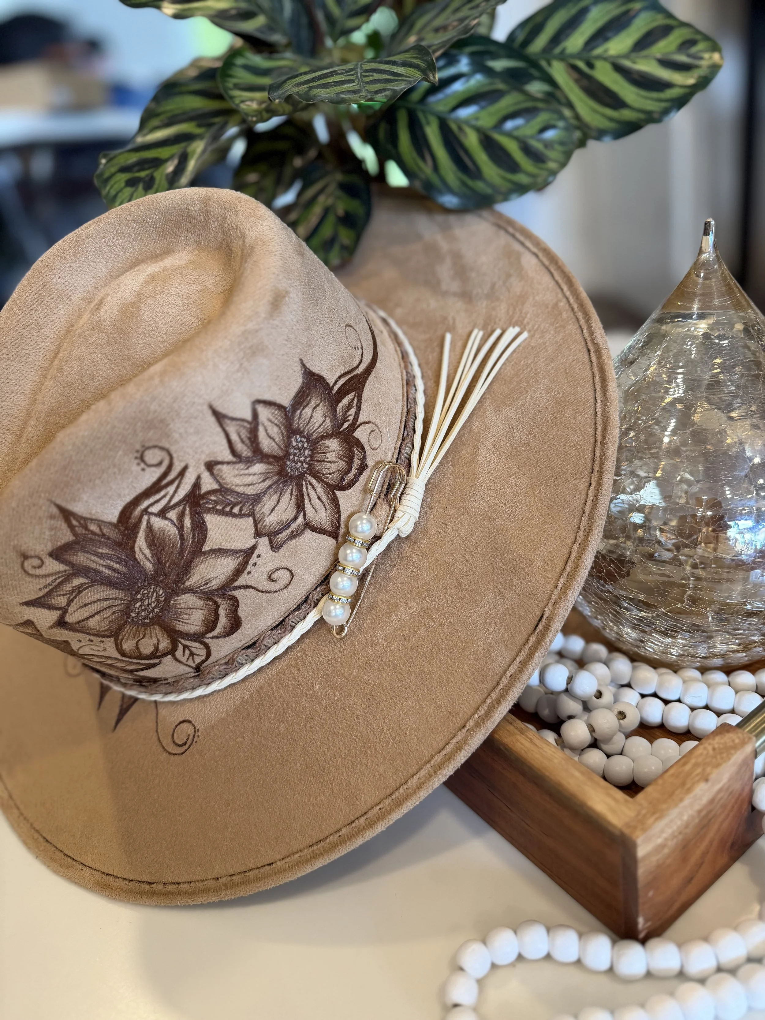 How to burn flower in Hat at Singe Textile Burn
