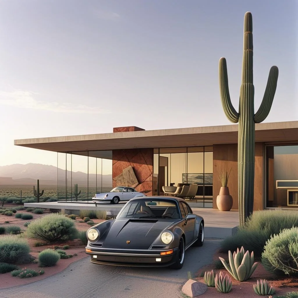 Timeless Moments at The Arizona House . Sunset lingering in the window's shadow