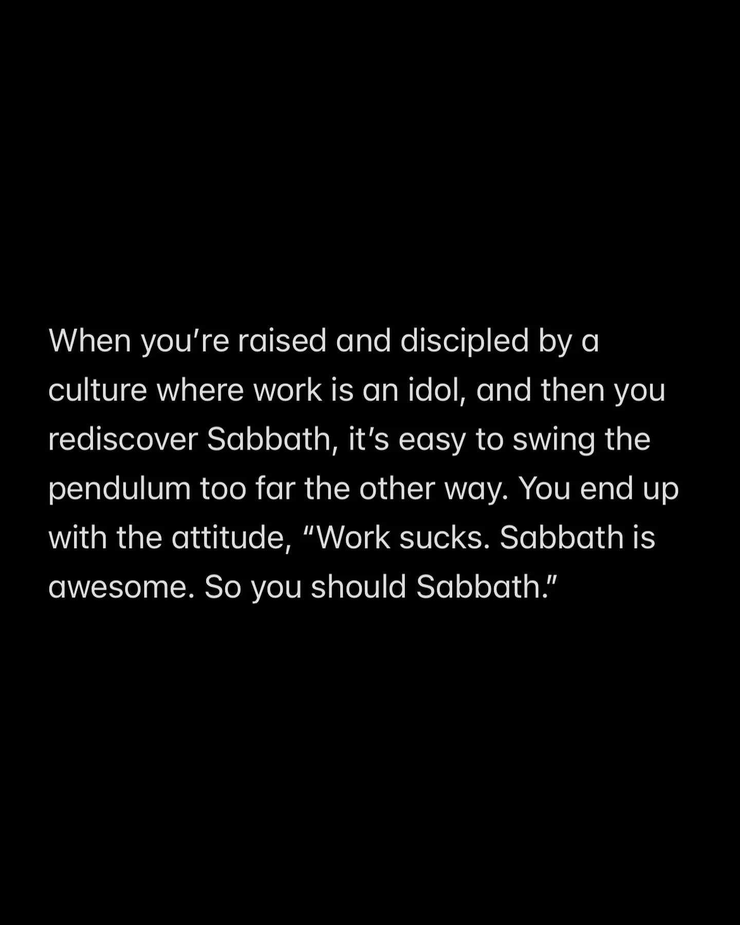 Some thoughts from a discussion on work/sabbath with our @newcityatx residents today!