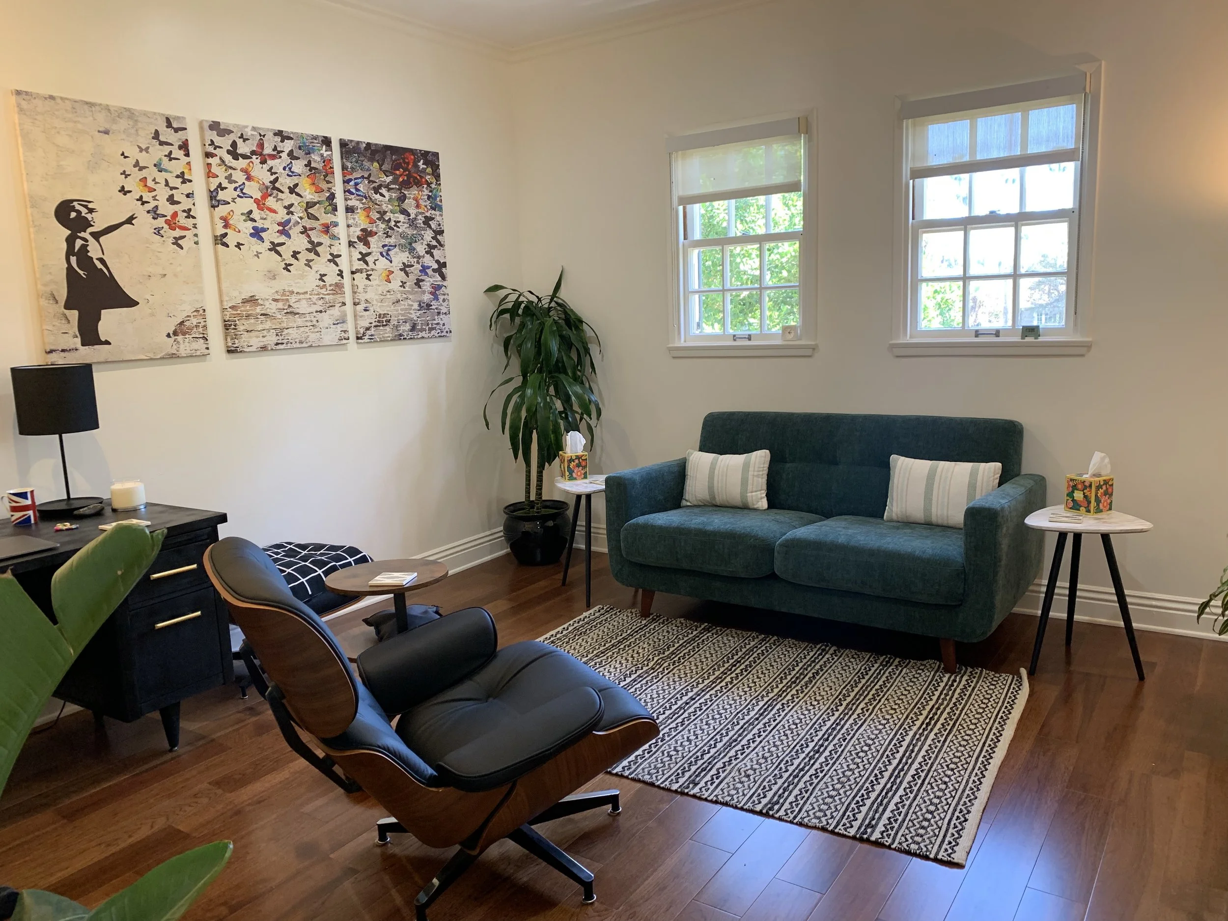Inside my therapy office in Pasadena