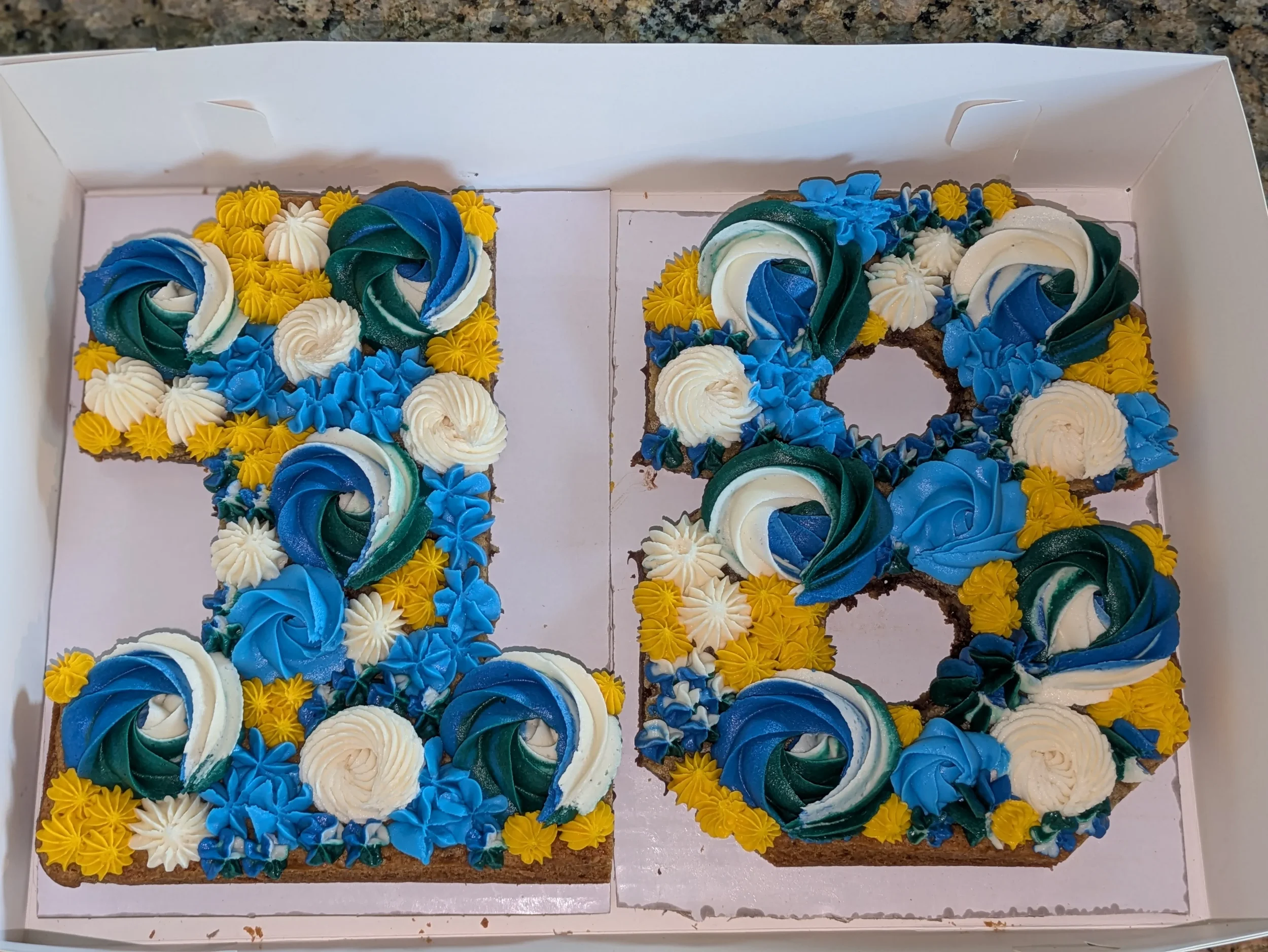 Large Number Cookie Cake