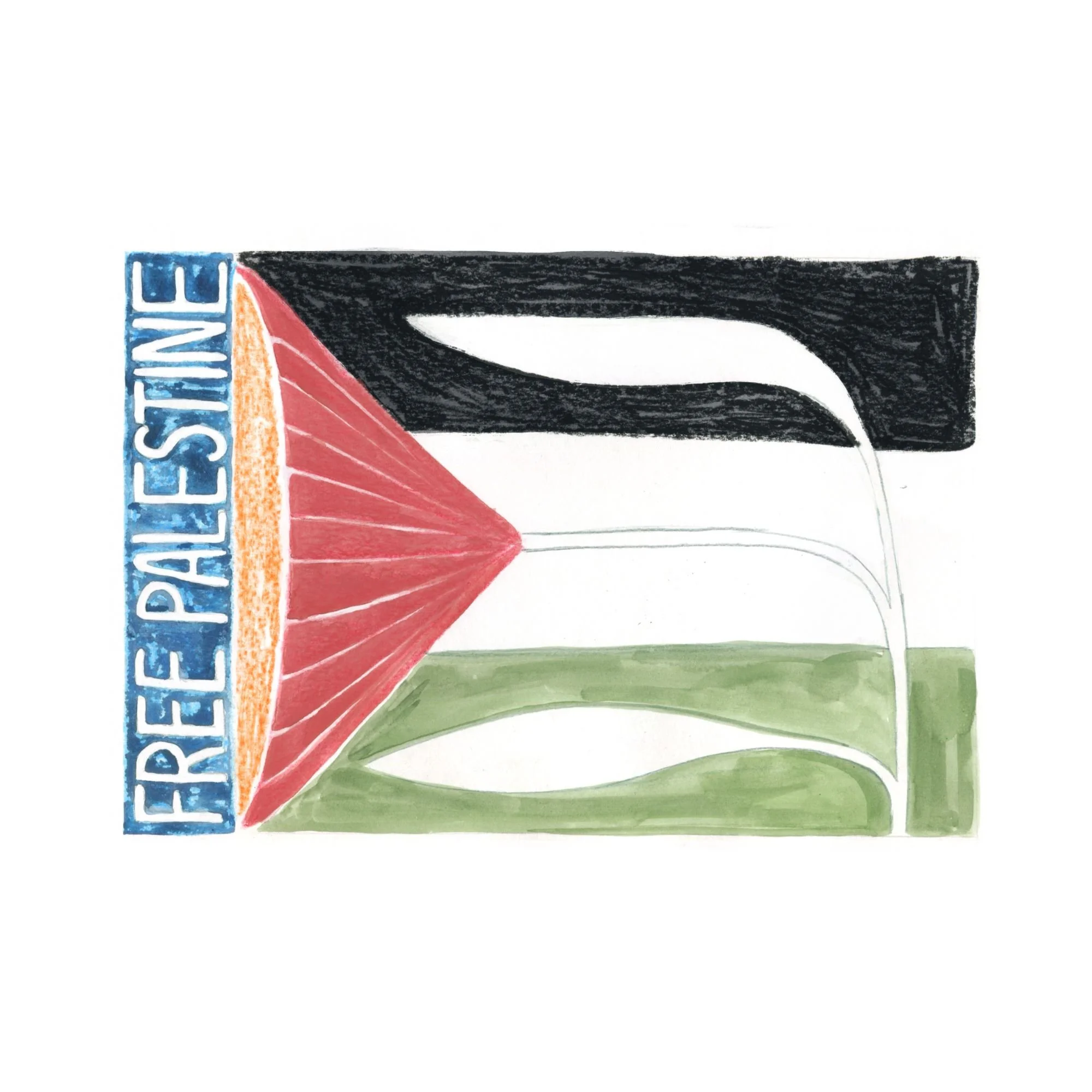 FREE PALESTINE Art Print