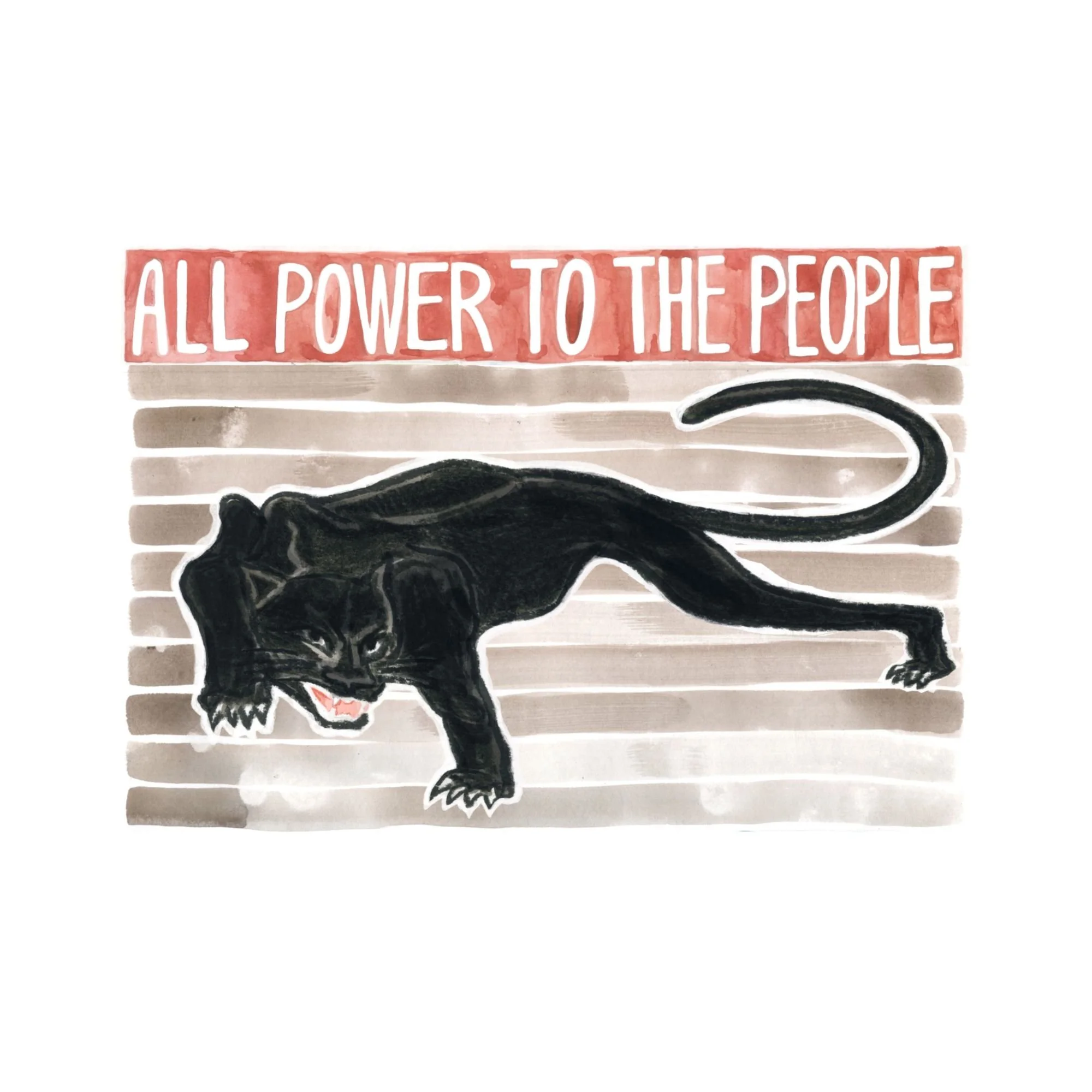 BLACK PANTHER Art Print