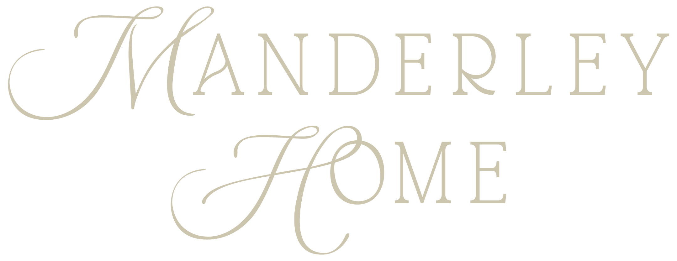 The image displays the text 'Handelery Home' in a decorative cursive font on a black background.