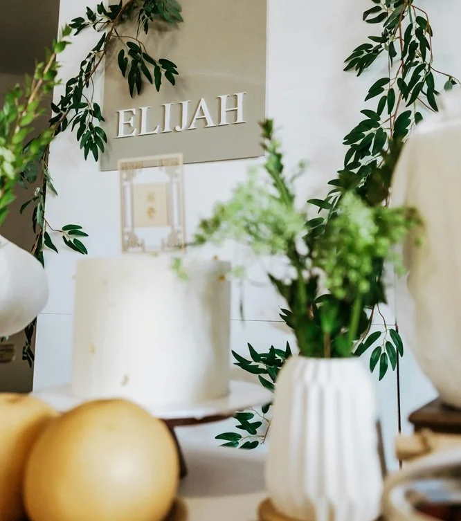 Elijah's party decor