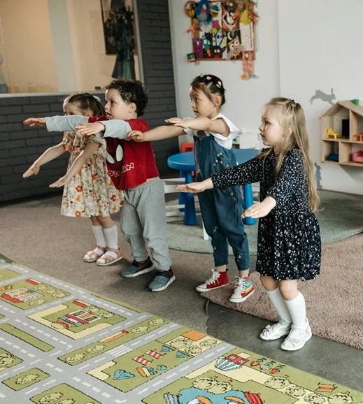 Kids dancing during brain break