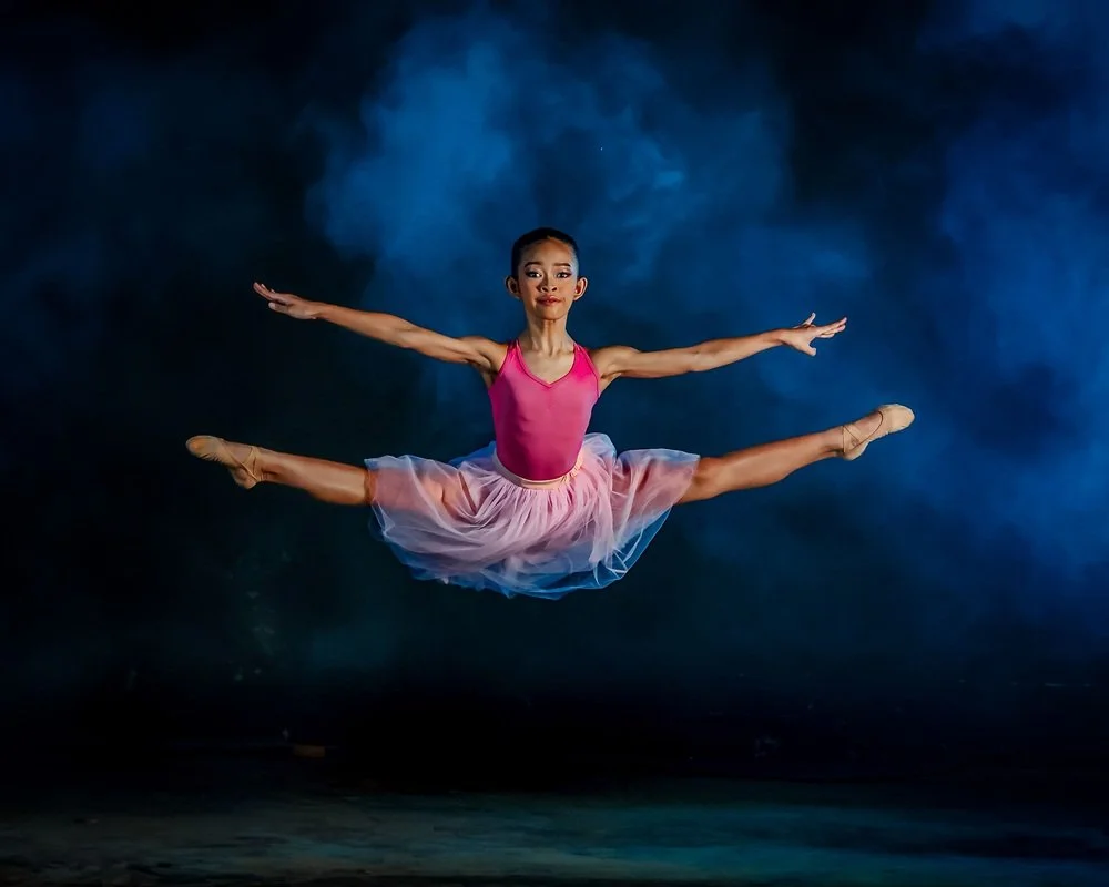 Ballerina center leap