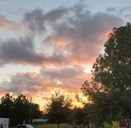 Sunset at Knightdale Station Park by Robyn Riley