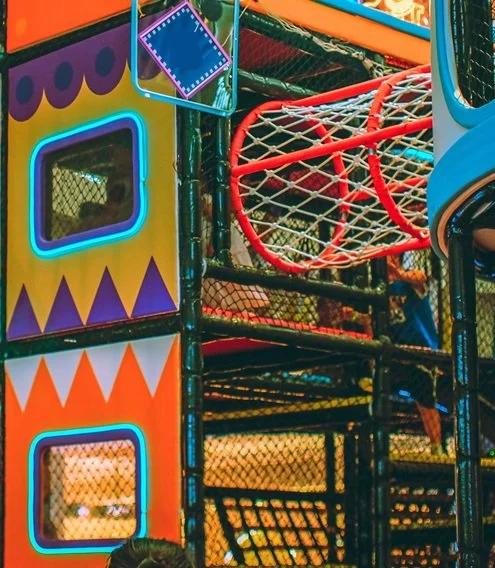 Indoor playground structure