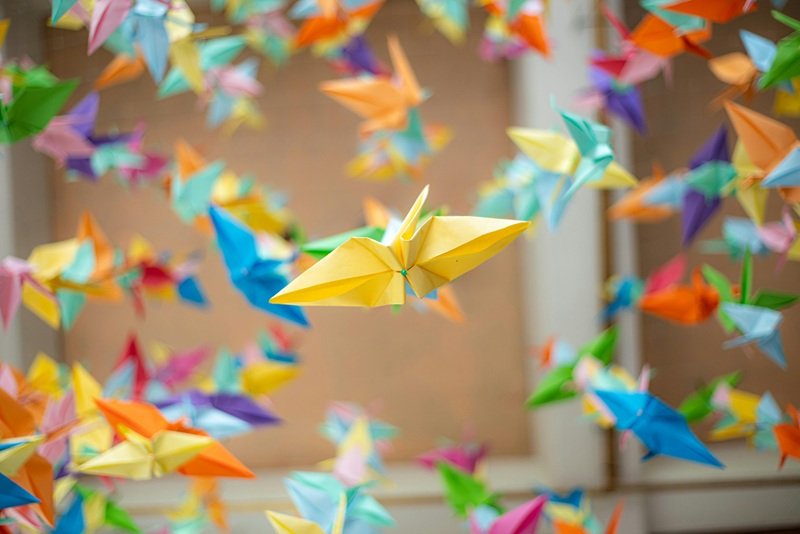 Colorful origami