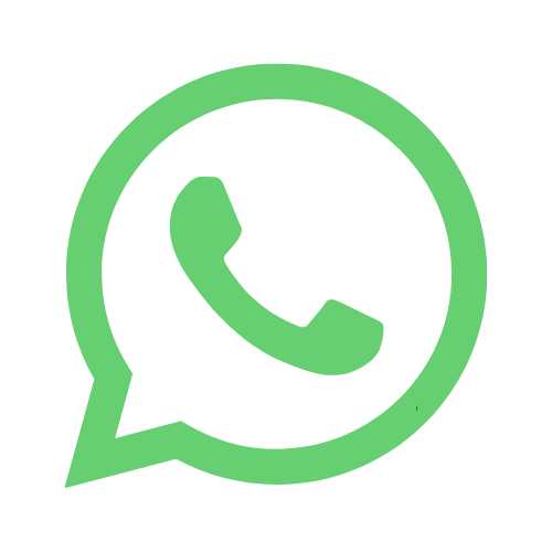 Ícono de WhatsApp en color verde con fondo blanco
