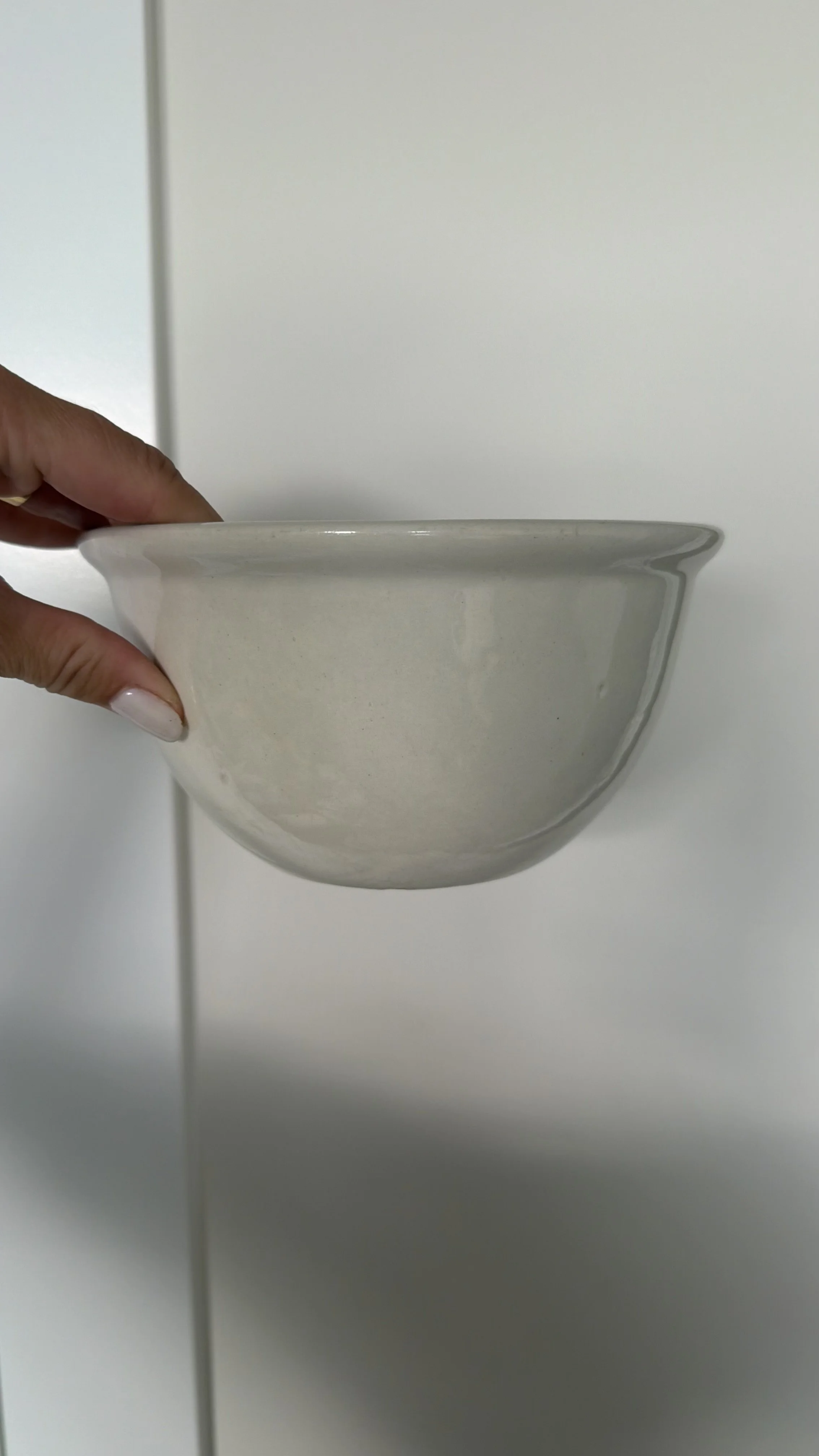 Vintage Bridgwood England White Ironstone Bowl