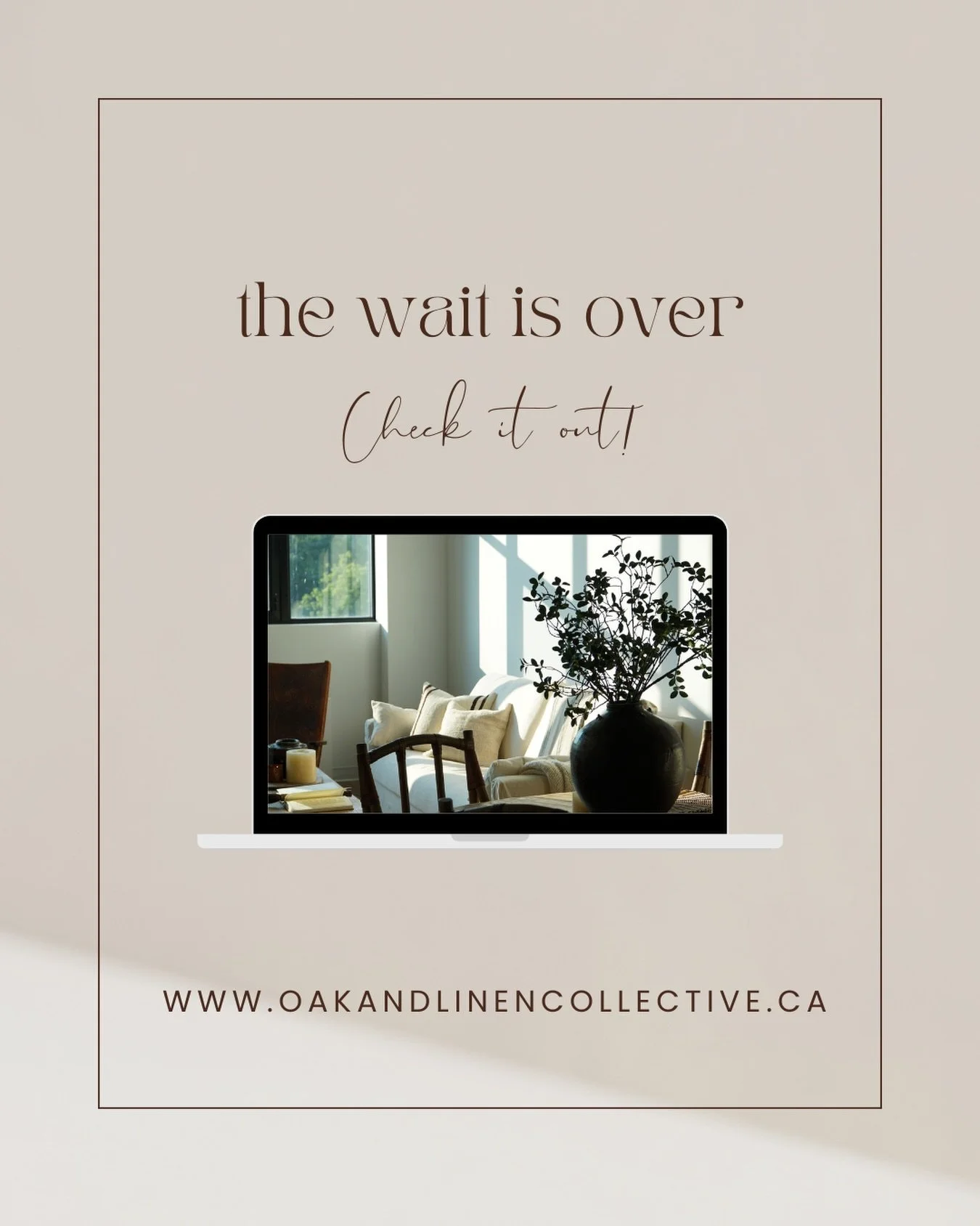 🤍 LAUNCH DAY IS HERE! 🤍

Oak and Linen Collective is officially live and to celebrate, I&rsquo;m offering some special launch savings for a limited time!

✨ 15% OFF your order 
✨ 20% OFF orders over $200 
✨ 25% off orders over $400
✨ FREE shipping 