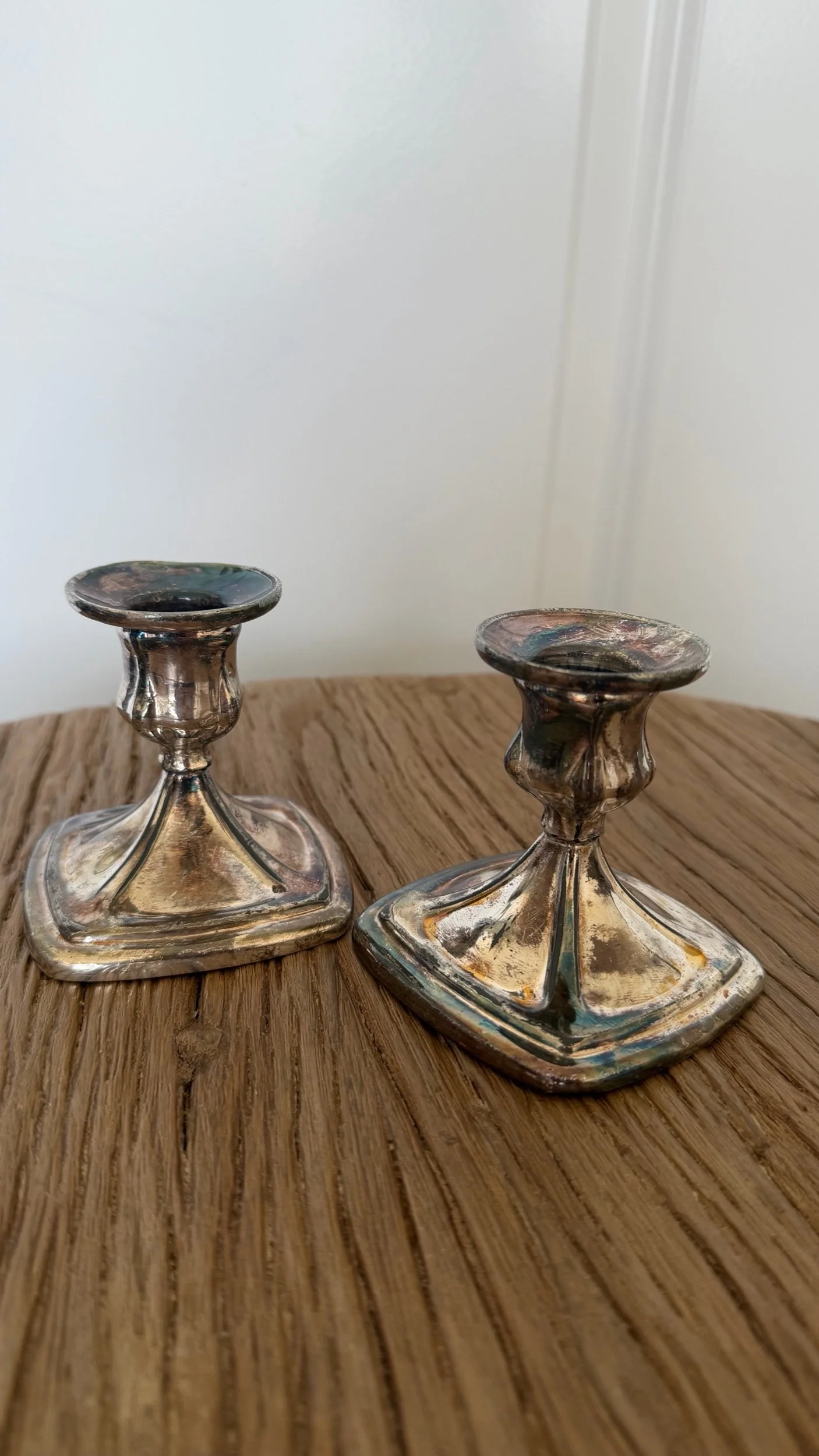 Vintage Silver Plated Candlesticks