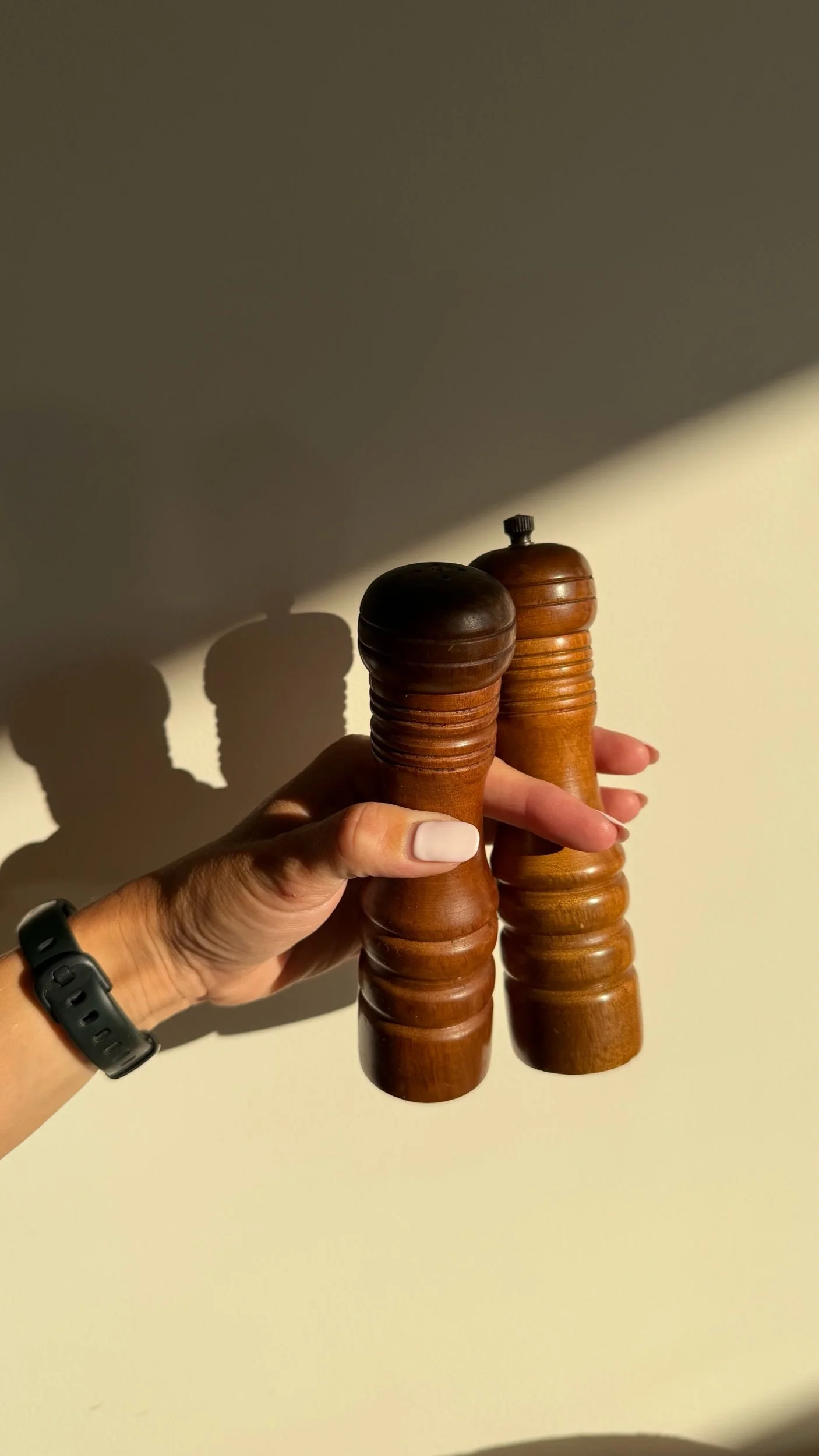 Vintage Wooden Salt & Pepper Mills