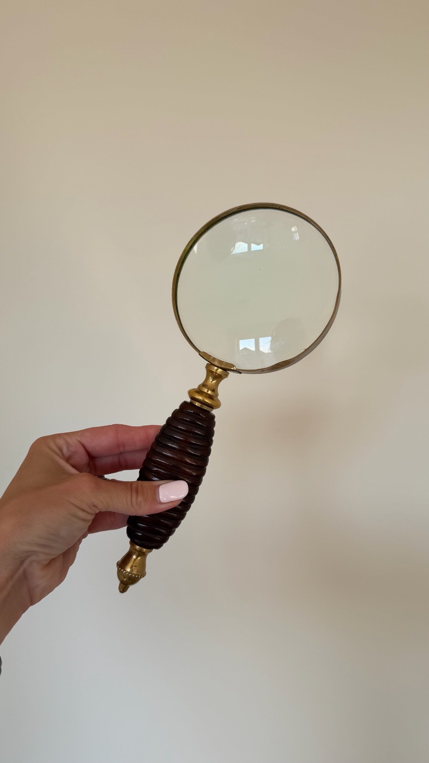 Vintage Hand Held Magnifying Glass