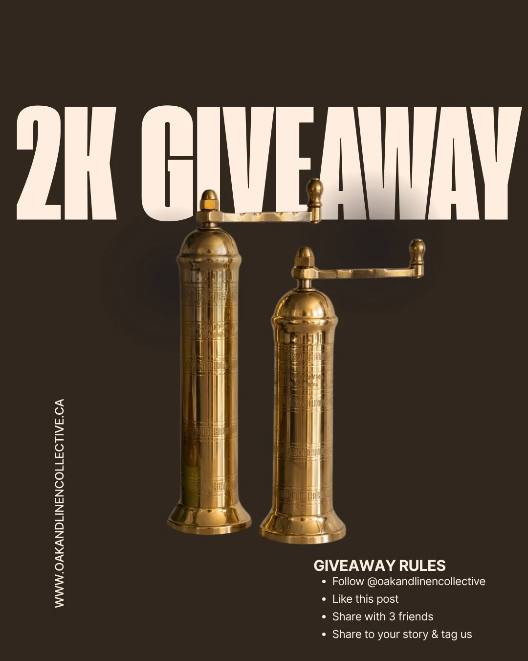 2K GIVEAWAY! 

THE GIVEAWAY YOU DON&rsquo;T WANT TO MISS. 🤎

We hit 2,000 of you and I couldn&rsquo;t think of a better way to celebrate than by giving back to two of you!

✨ ONE GIVEAWAY. TWO WINNERS. ✨

WINNER #1
A set of authentic Alexander Home 