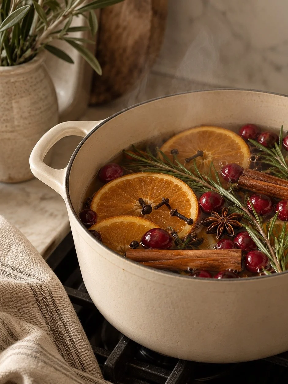 Introducing Simmer Pots to the Holiday Collection. 🤍

The simplest little ritual to make your home feel like the holidays. Thoughtfully curated ingredients, warming seasonal scents, and the kind of aroma that makes you want to slow down, turn on the