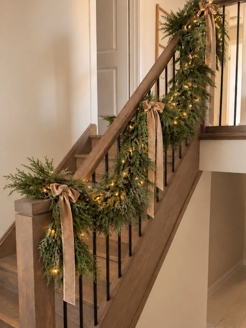 Cypress Real Touch Garland

Full, lush &amp; easy to manipulate, this realistic cypress garland is perfect for creating that effortlessly styled holiday look. Drape it along your staircase, layer it across a mantel, or style it down the centre of you