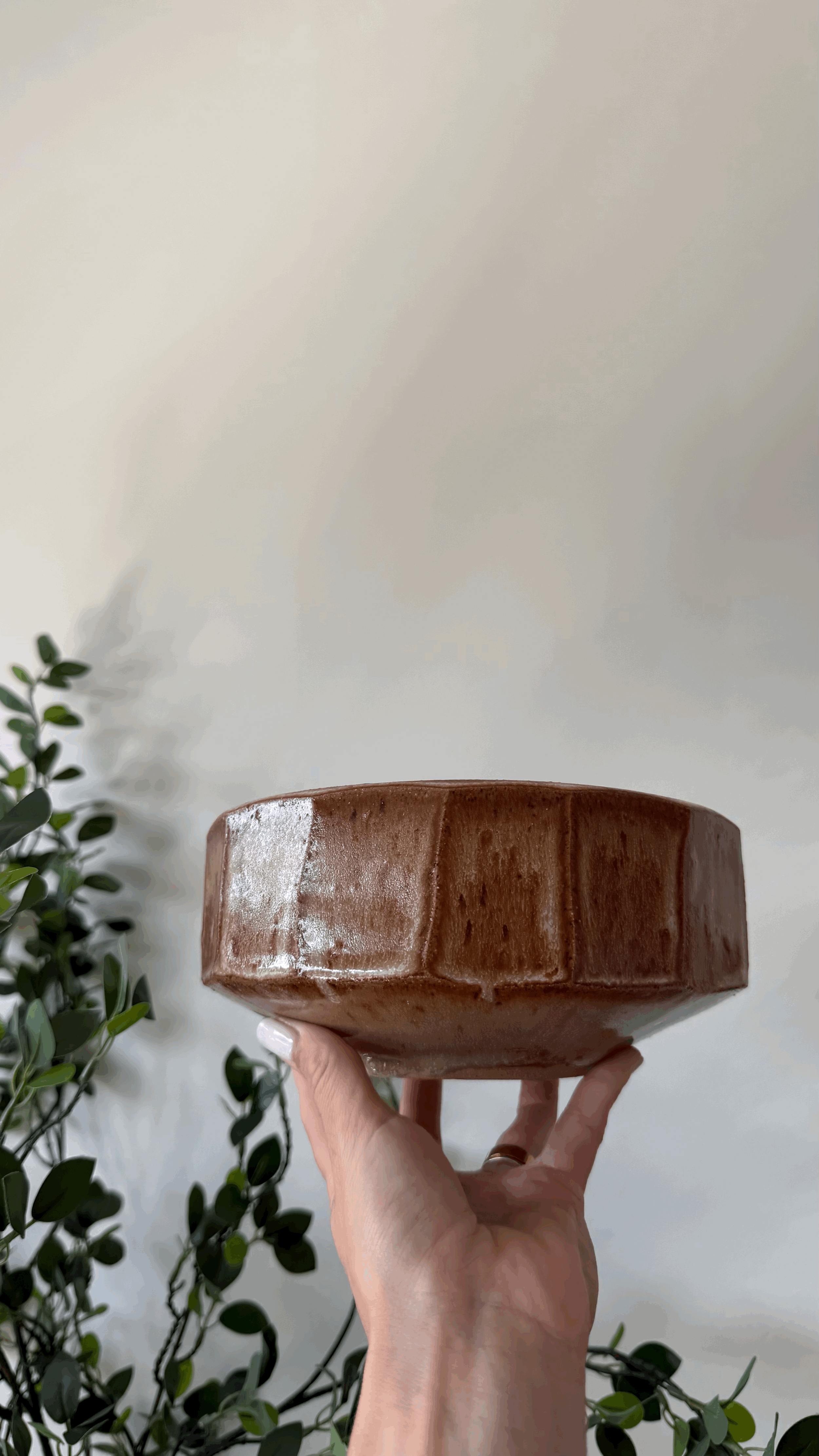Cozak Ceramics Studio Pottery | Handcrafted Brown Glazed Bowl