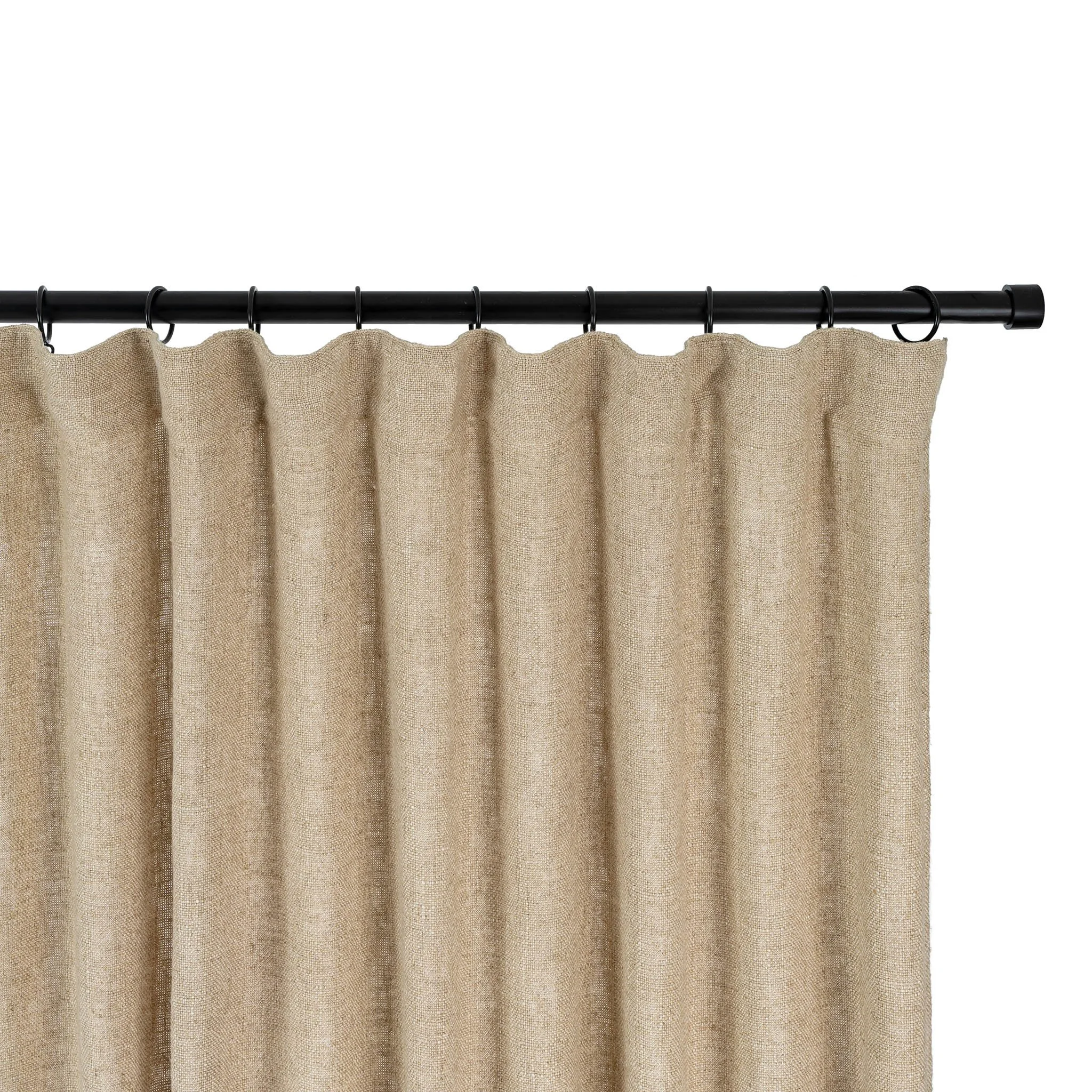 Linen Culver Woven Curtain Panel - Lichen