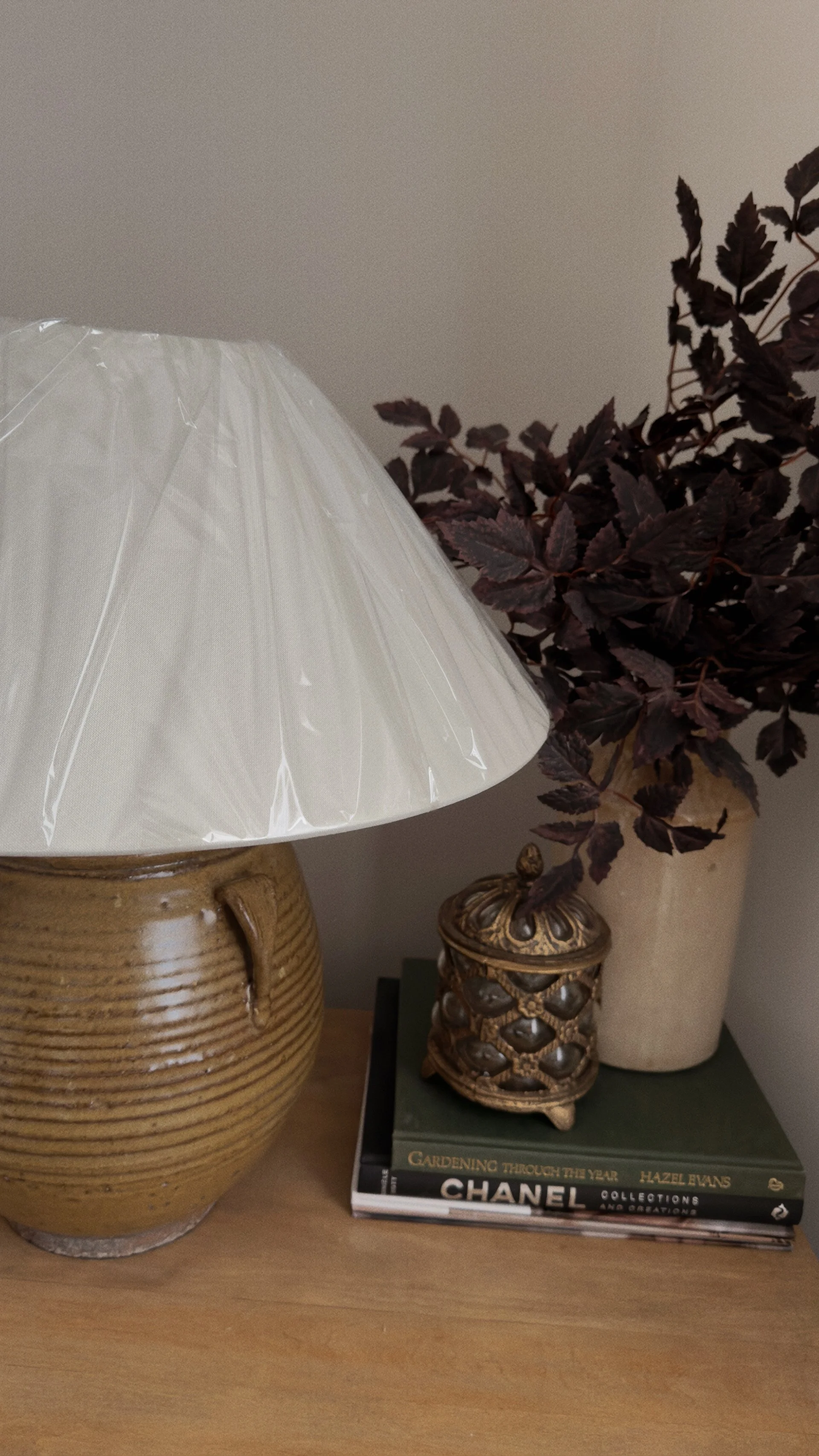 Claude Vintage Pot Lamp- Empire Shade