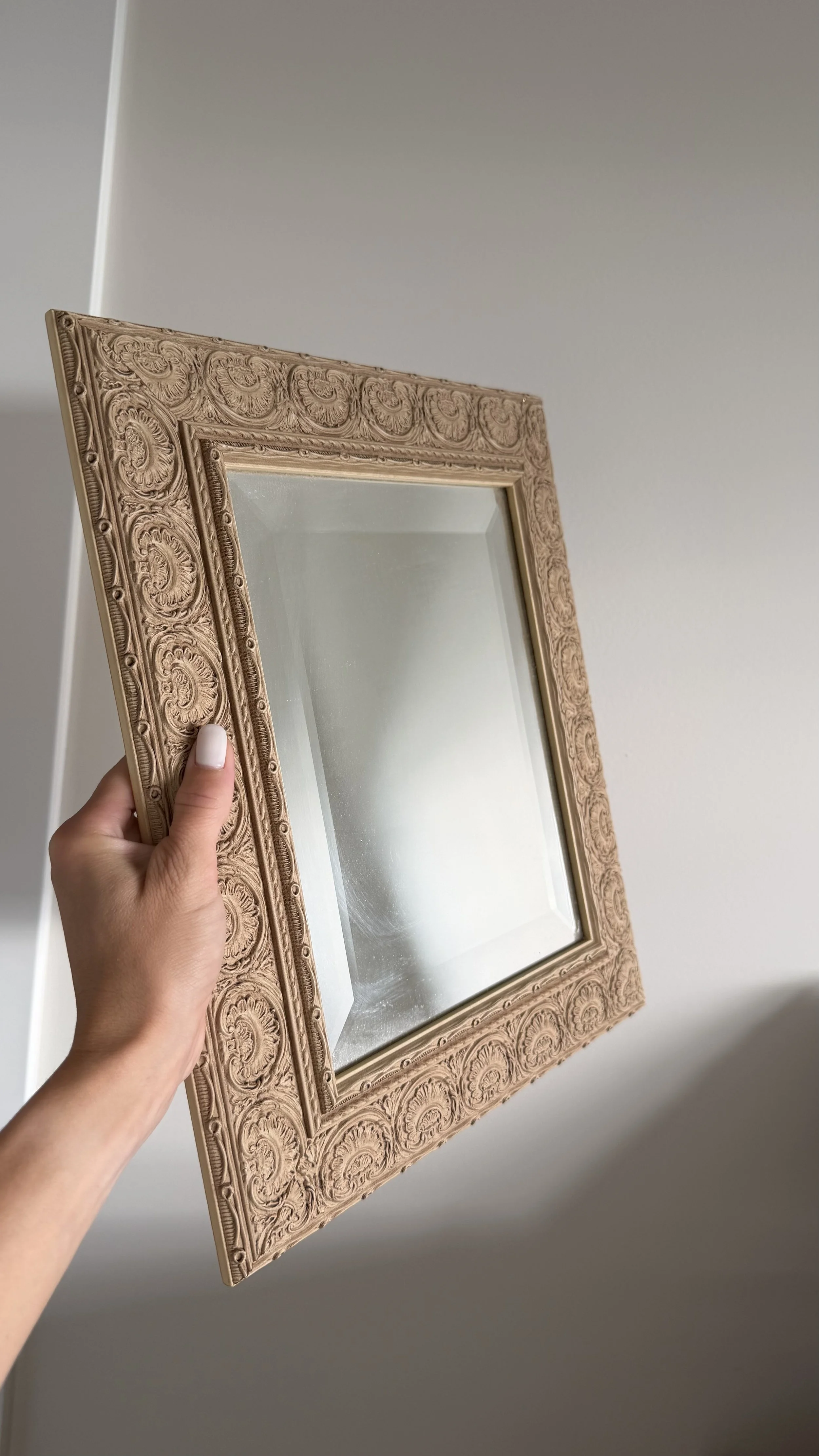 Small Ornate Vintage-Style Framed Mirror