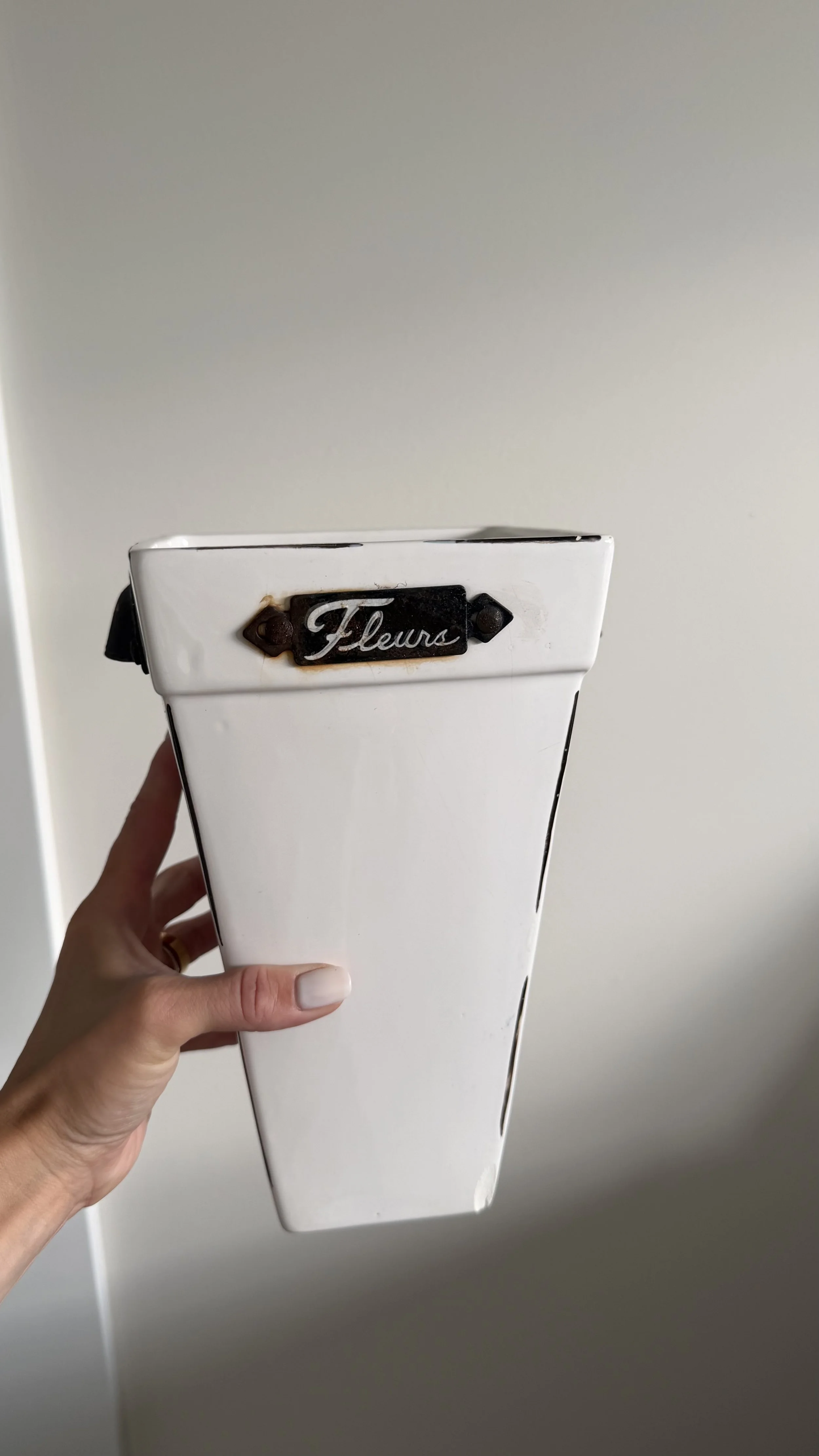 Vintage “Fleurs” Ceramic Flower Vase