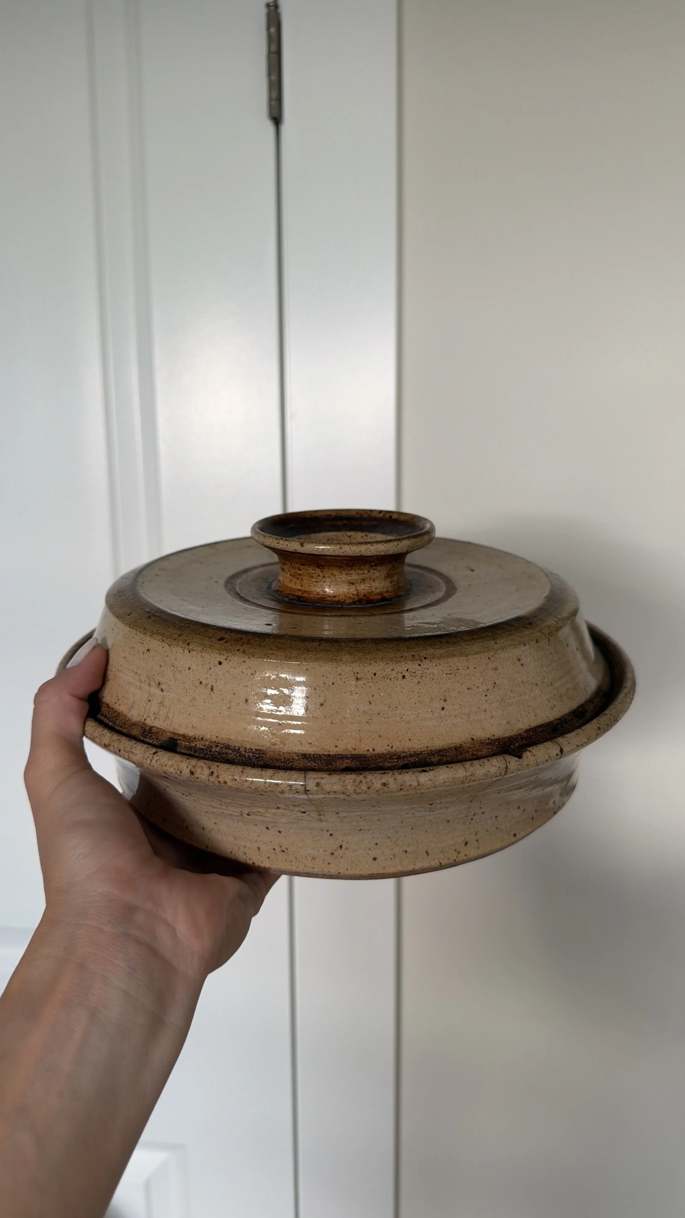 Lidded Pottery Bowl