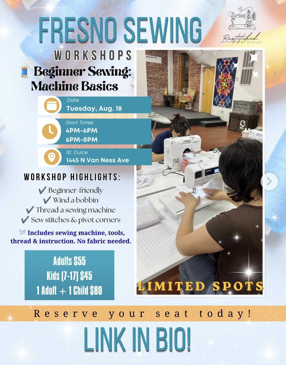 Fresno Sewing workshop