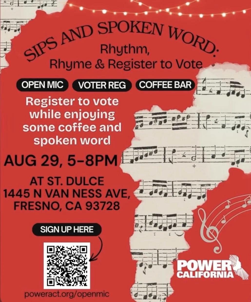Sips and Spoken Word: Rhythm, Rhyme & Register to Vote