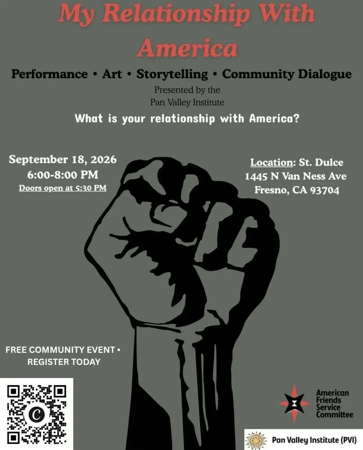 My Relationship with America: Performance & Dialogue