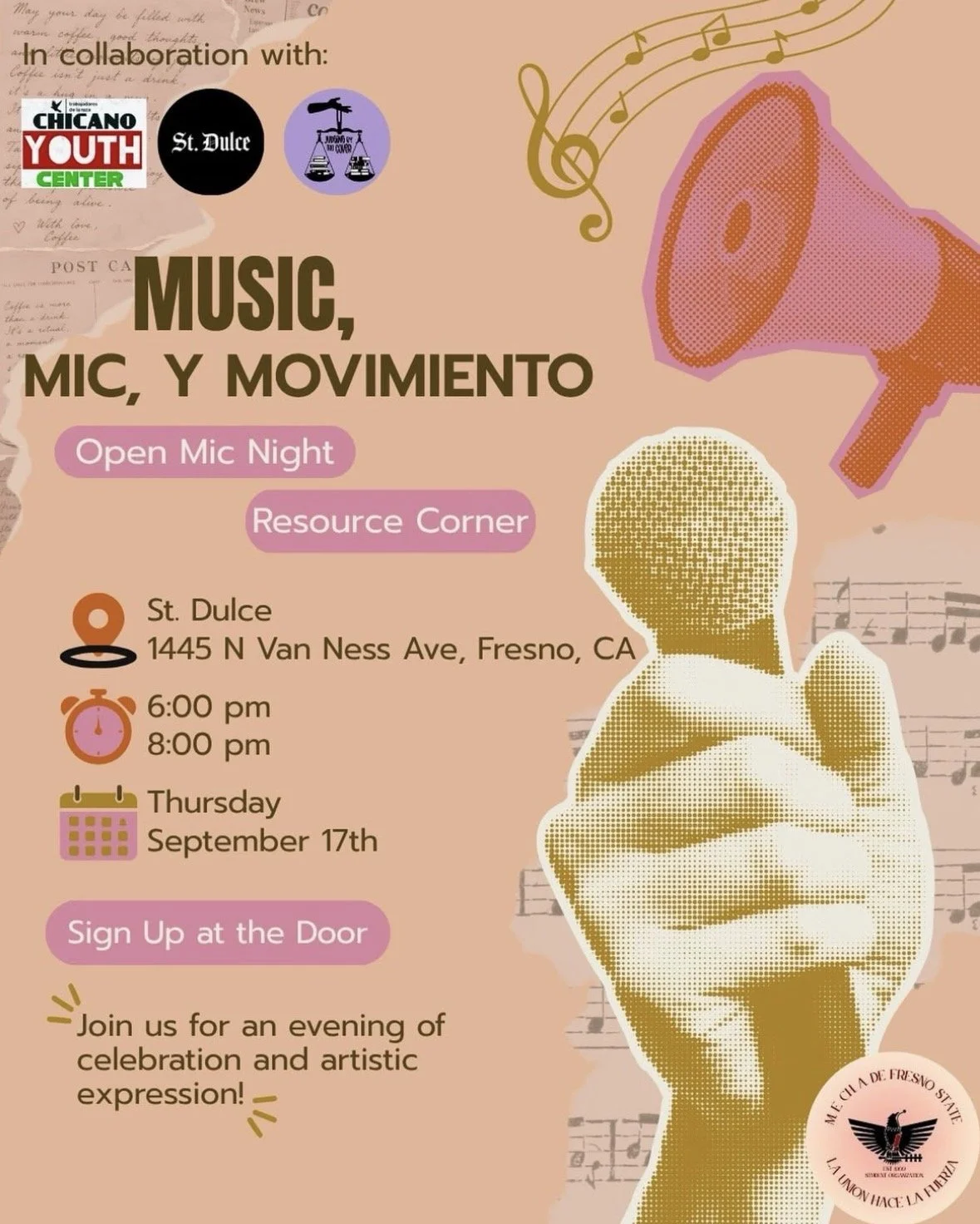 Music, Mic, y Movimiento