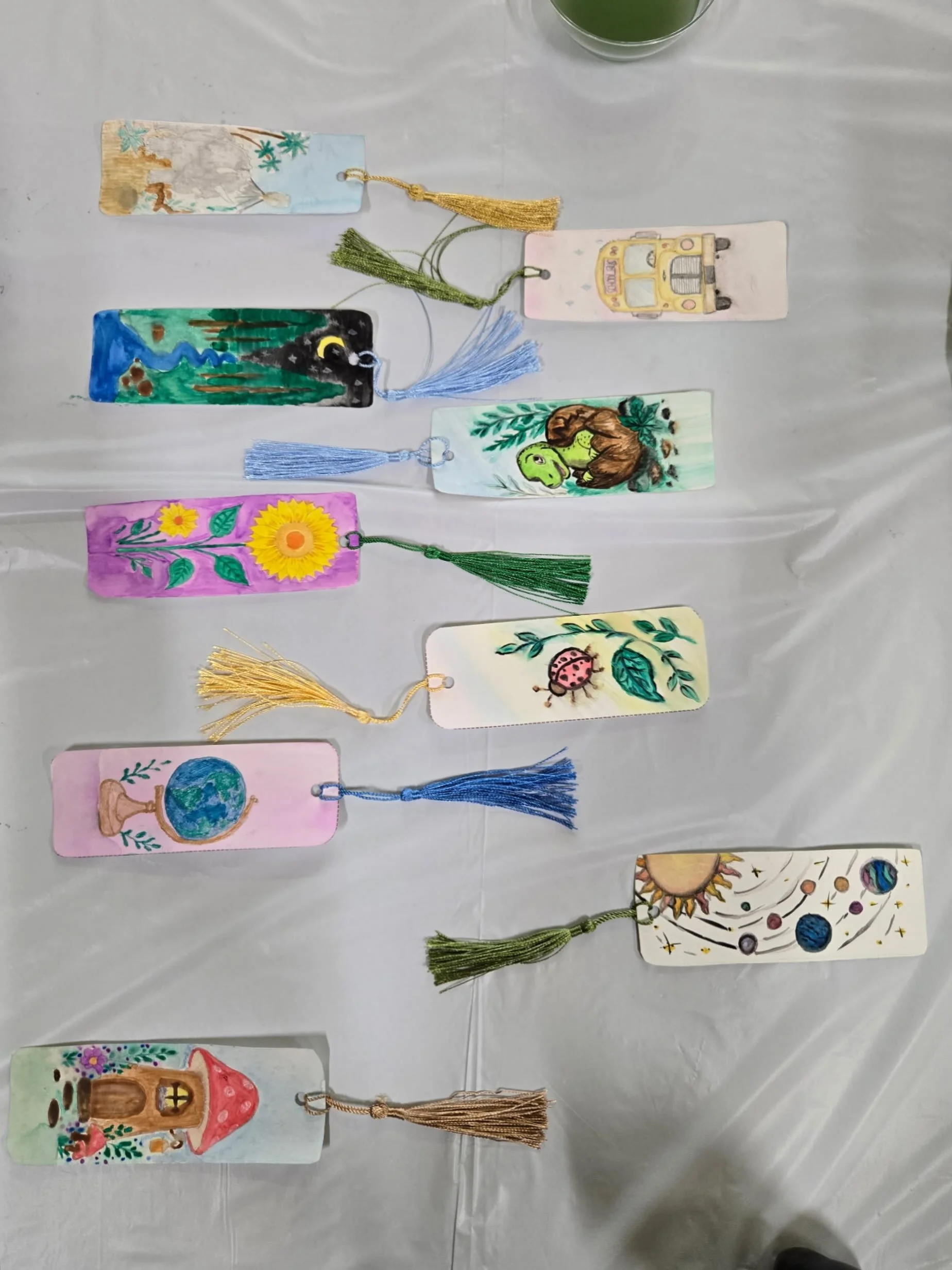 🎨📚 Look at these beautiful bookmarks!

We had such a fun afternoon painting, creating, and seeing everyone&rsquo;s ideas come to life at our Watercolor Bookmark Workshop! No two bookmarks turned out the same, and we absolutely loved seeing all the 