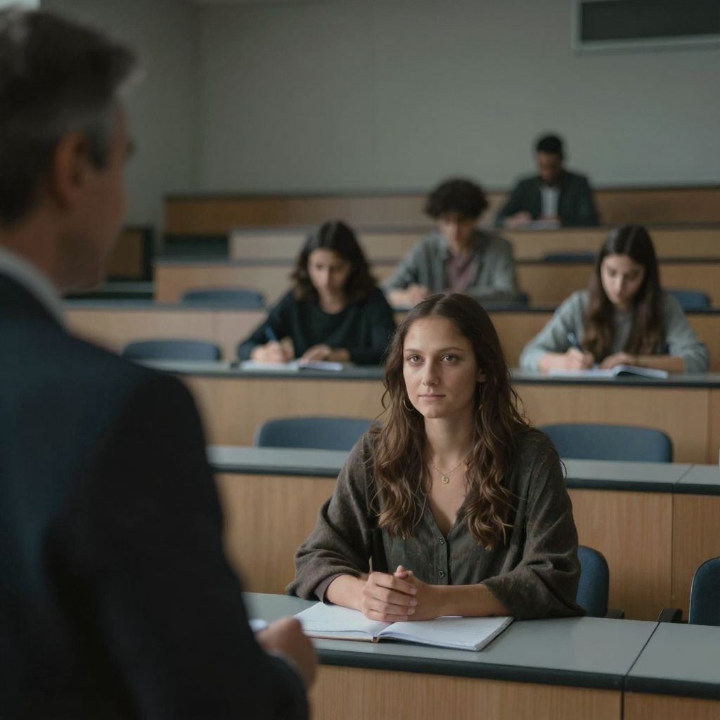 Lisa M. at grad school