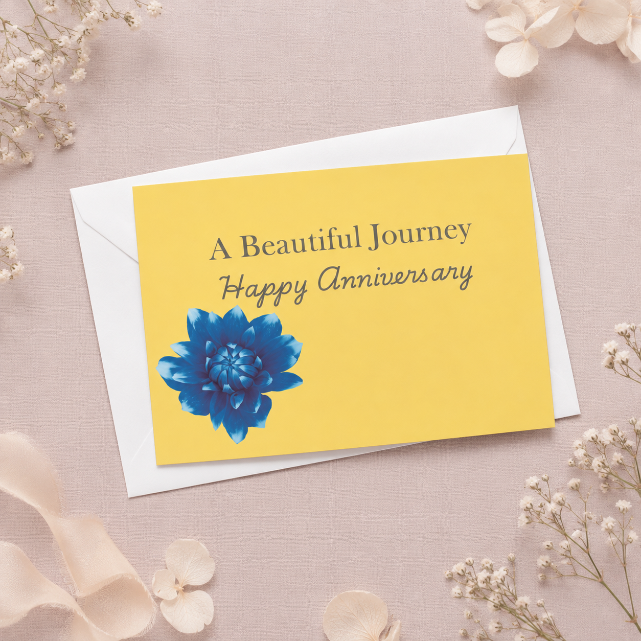 Floral Haven Anniversary Cards — Choose One Design