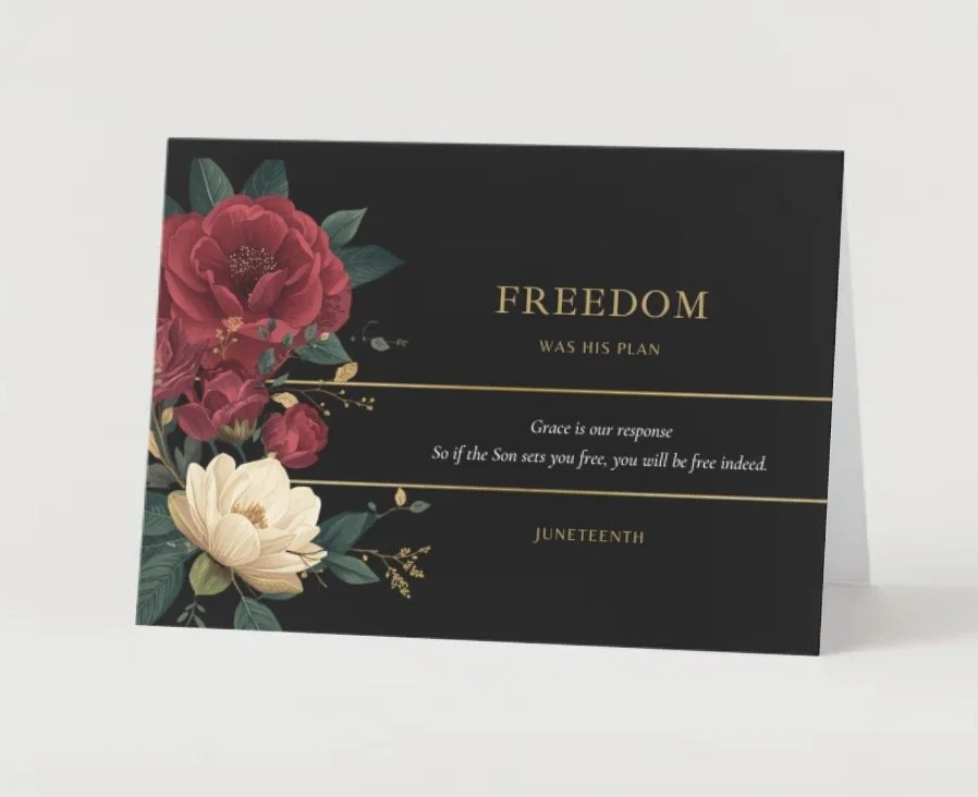 Floral Haven Juneteenth Card