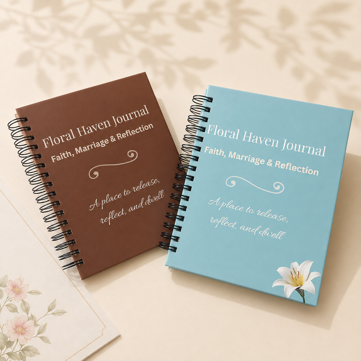 Floral Haven Faith, Marriage & Reflection Notebook Collection