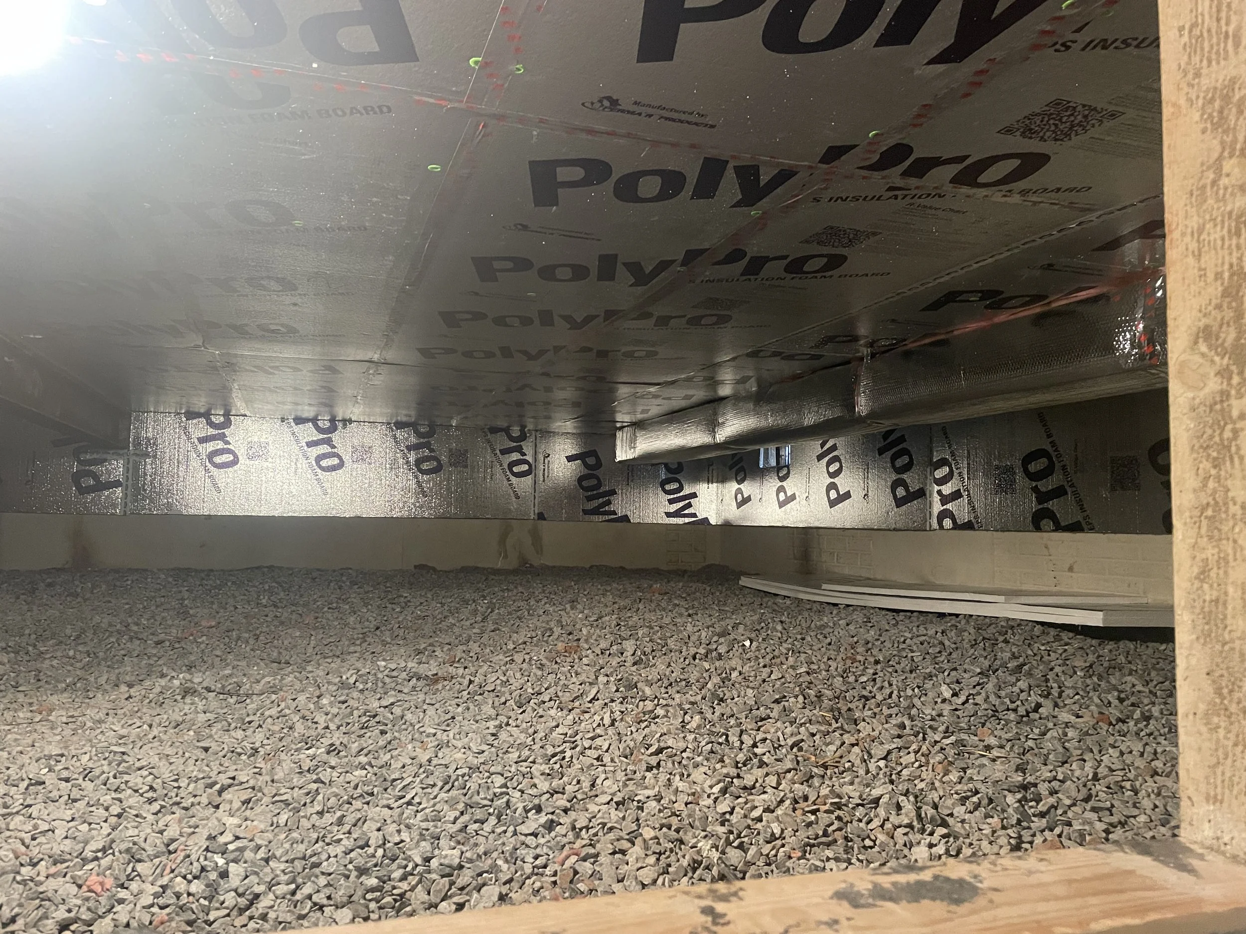 Crawlspace construction, crawlspace repair, crawlspace insulating