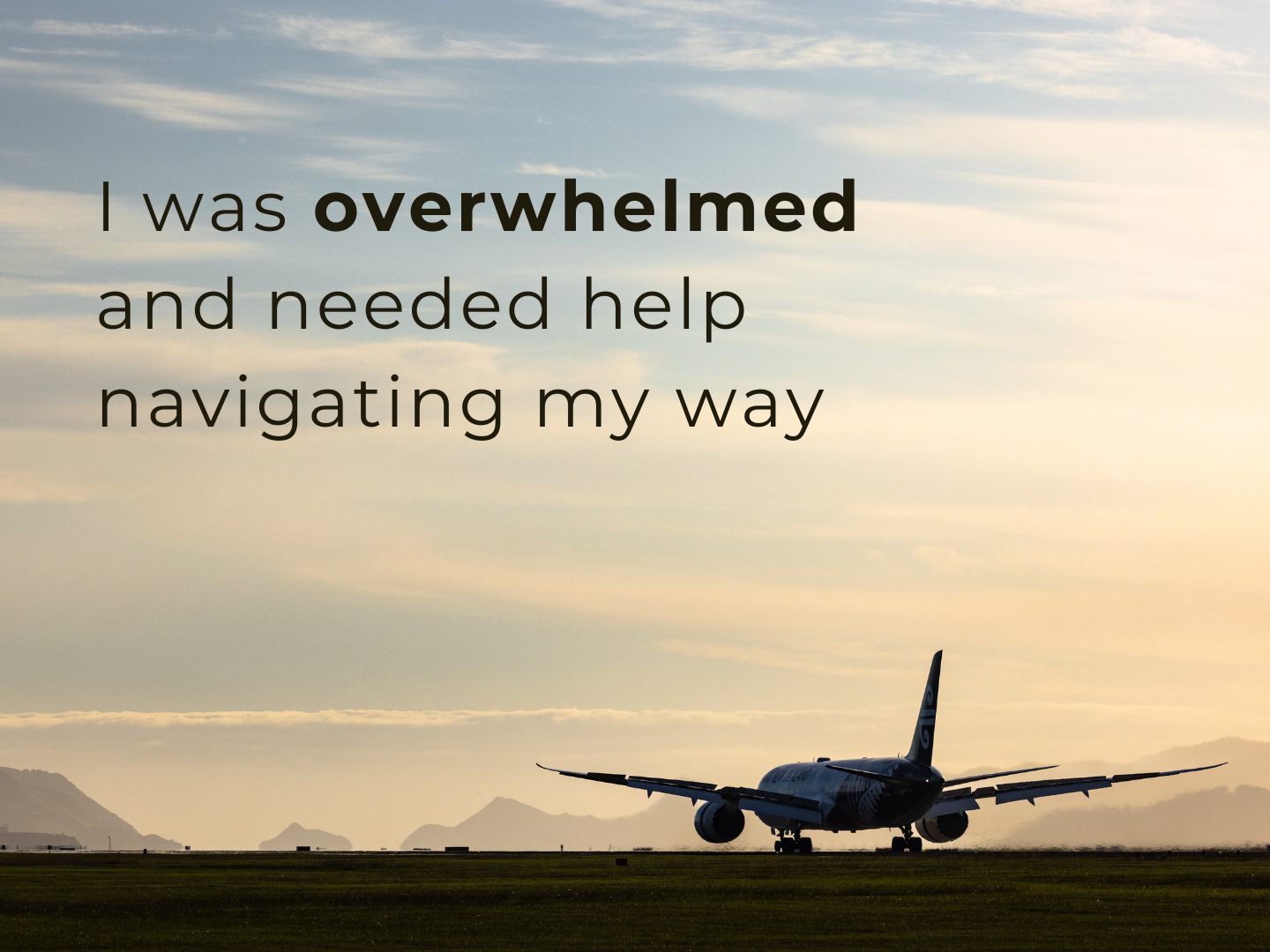 I was overwhelmed and needed help navigating my way
