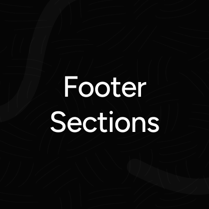 Footer Sections