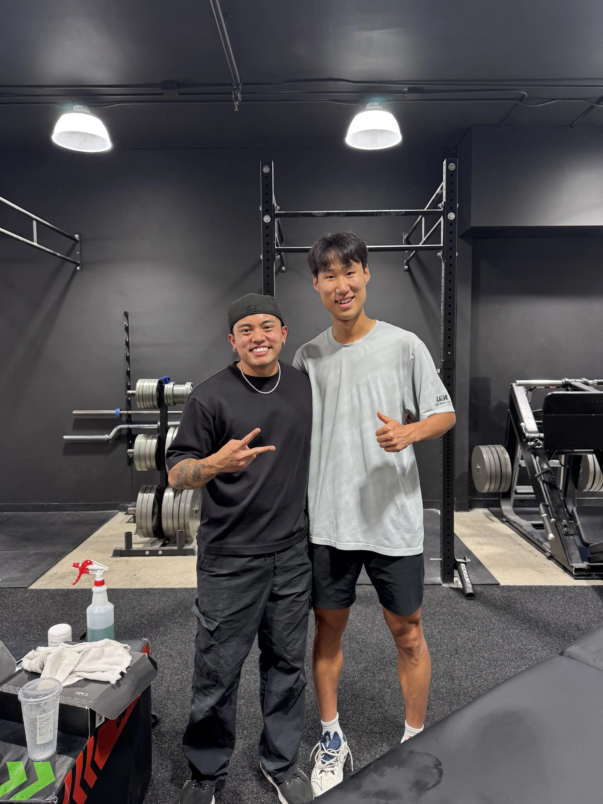 Eunggwon Kim, professional South Korean pickleball athlete prior to his PPA tournament in San Clemente.