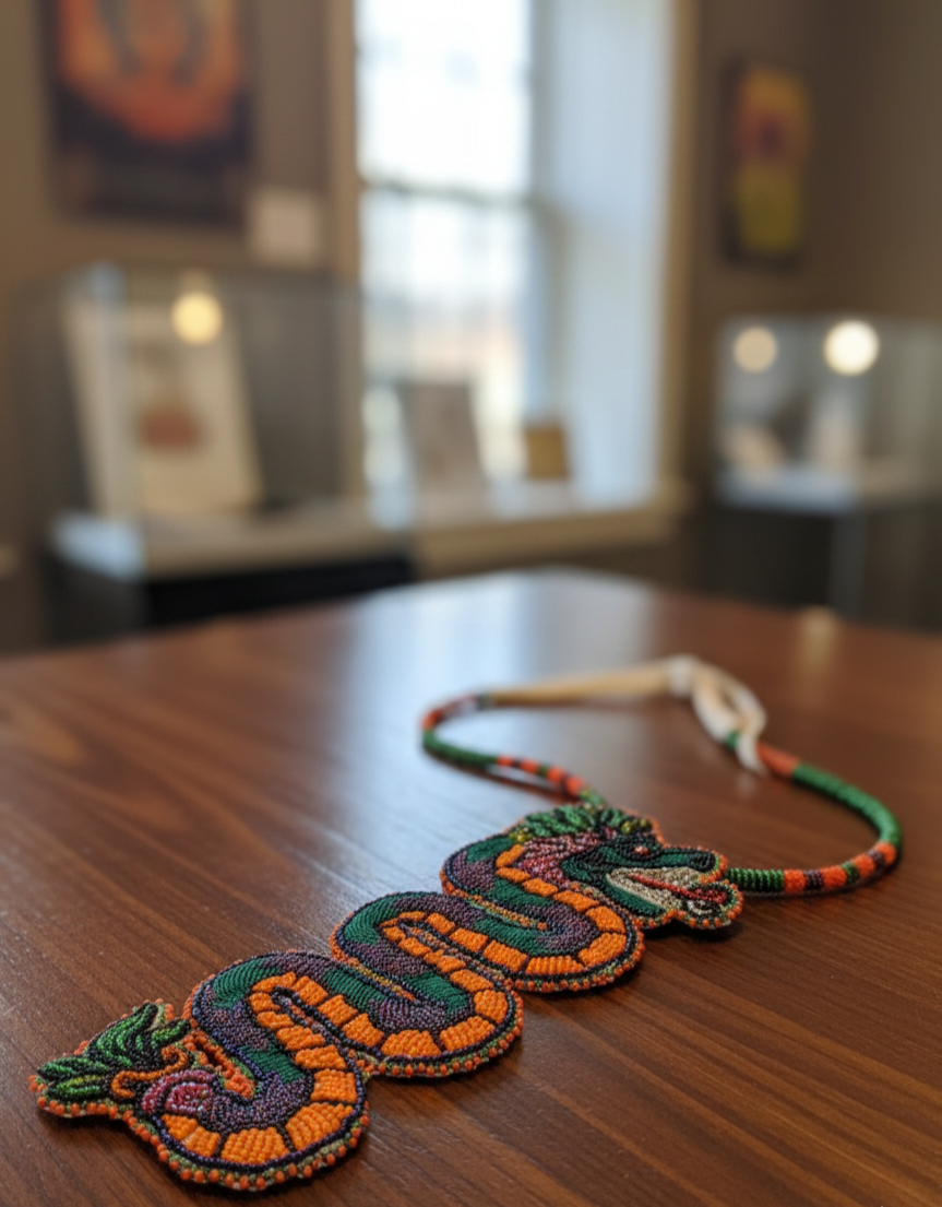Beaded Dragon Full Medallion