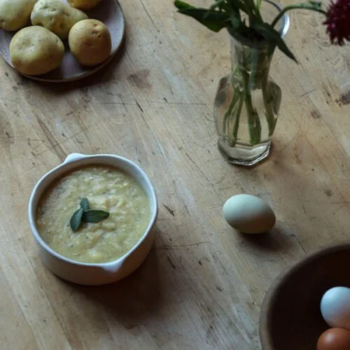 Potato, Garlic, and Sage Soup