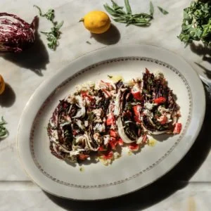 King Crab with Radicchio, Lemon and Tarragon