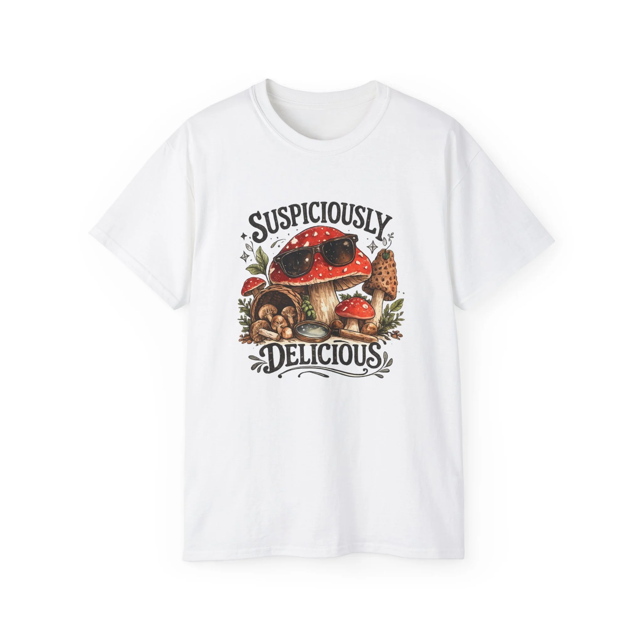 Suspiciously Delicious Mushroom Tee
