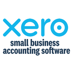 Xero logo with the slogan 'small business accounting software' on a black background.
