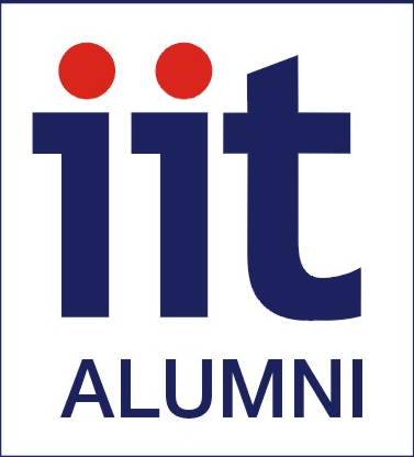The logo of IIT Alumni with two red dots above the letters 'i' and the word 'ALUMNI' below.