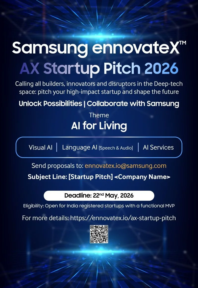 Samsung ennovateX Startup Pitch 2026