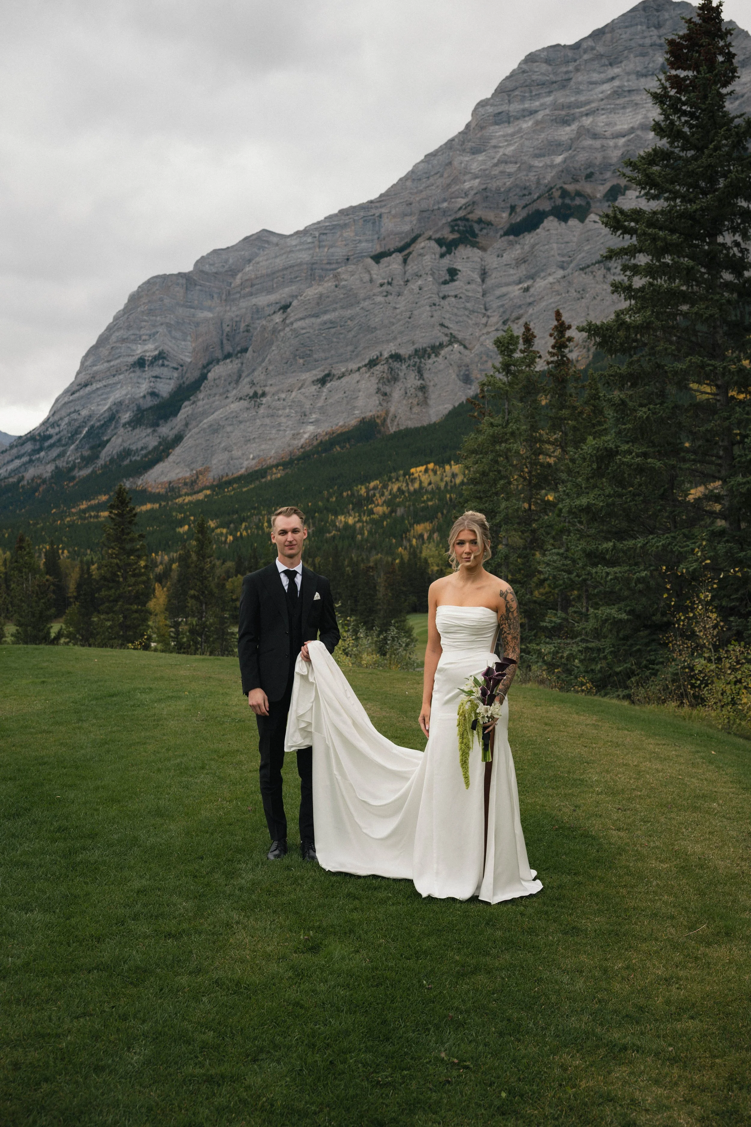 "Locally designed bridal florals for Calgary weddings — bouquets, arches, and table arrangements"

